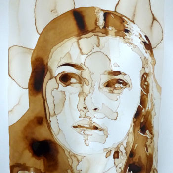 Peinture intitulée "Sansa Stark (GOT)" par Joany Régibier, Œuvre d'art originale, Aquarelle