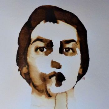 Ζωγραφική με τίτλο "Isabelle Adjani Pos…" από Joany Régibier, Αυθεντικά έργα τέχνης, Ακουαρέλα