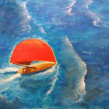 Painting titled "Breaking the waves" by João Patricio, Original Artwork, Acrylic