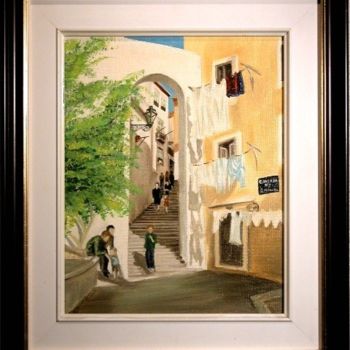 Peinture intitulée "Alfama 3" par Joao Garcia, Œuvre d'art originale