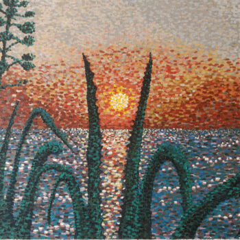 Schilderij getiteld "Sunrise" door Joaquín A. Sales, Origineel Kunstwerk, Acryl
