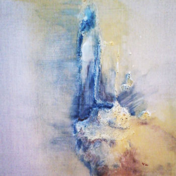 Peinture intitulée "La cathédrale grise" par Job, Œuvre d'art originale, Acrylique