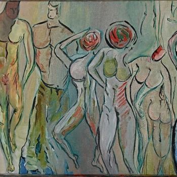 Painting titled "Danca Proibida" by Jobert, Original Artwork