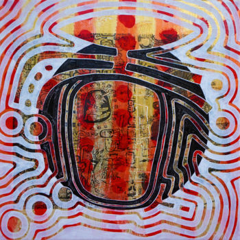 Painting titled "토즈_09 / TOJ 09" by Jocelyn Akwaba Matignon, Original Artwork, Acrylic