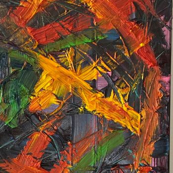 Peinture intitulée "Abstract 2" par Jocelyn Blain, Œuvre d'art originale, Huile