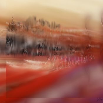 Digital Arts titled ""Lots of Space"  40…" by Jocelyne Dupuis (Jo Dupuis), Original Artwork, Digital Painting Mounted on Alu…