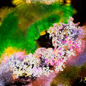 Digital Arts titled ""Juste la Vie est B…" by Jocelyne Dupuis (Jo Dupuis), Original Artwork, Digital Painting Mounted on Ple…