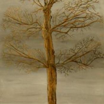 Collages intitulée "arbre-l-hiver.jpg" par Jocelyne Chambellan, Œuvre d'art originale