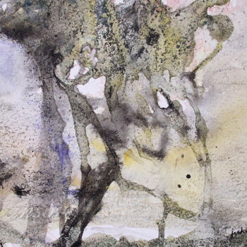 Pittura intitolato "Secrets d'arbres n°…" da Jocelyne Chauveau, Opera d'arte originale, Olio