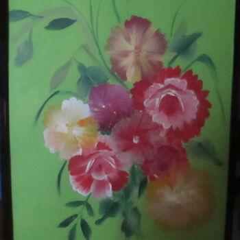 Painting titled "BOUQUET CHAMPETRE f…" by Jocelyne Perrot, Original Artwork, Acrylic