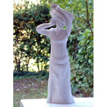 Sculpture intitulée "5-l-eveil-gres-cuit…" par Jocelyne Violet, Œuvre d'art originale