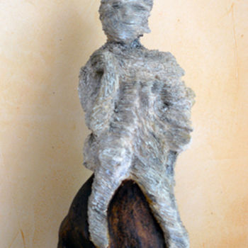 Sculpture intitulée "9-qui-es-tu-gres-cu…" par Jocelyne Violet, Œuvre d'art originale