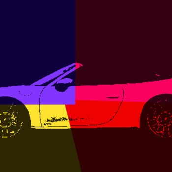 Fotografie mit dem Titel "Porsche XI" von Jochen Cerny, Original-Kunstwerk, Digitale Fotografie