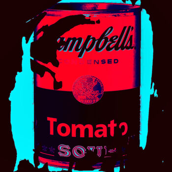 Fotografia intitulada "Tomato Soup III" por Jochen Cerny, Obras de arte originais, Fotografia Manipulada Montado em Alumínio