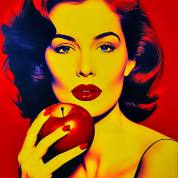 "Apple Woman" başlıklı Fotoğraf Jochen Cerny tarafından, Orijinal sanat, Dijital Fotoğrafçılık