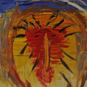 Peinture intitulée "Jésus Christ" par Juncker- Néoréalisme, Œuvre d'art originale, Huile