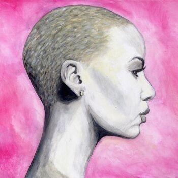 Painting titled "Amber Rose" by Jodenni, Original Artwork, Acrylic