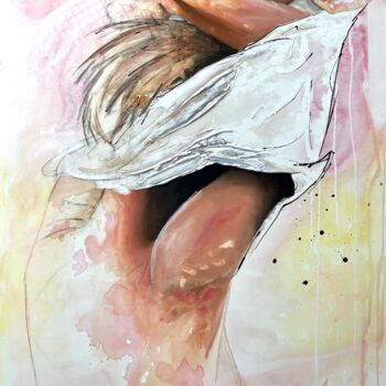 Pintura titulada "En toute intimité" por Jody, Obra de arte original, Acrílico Montado en Bastidor de camilla de madera