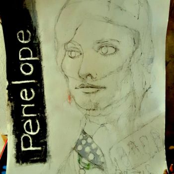 Peinture intitulée "Penelope" par Jordyw, Œuvre d'art originale, Craie