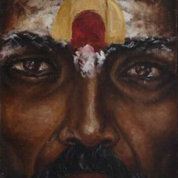 Painting titled "HOLY MAN" by Joe Johnson, Original Artwork