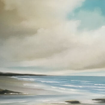 Painting titled "Distant Shores Clos…" by Mullo, Original Artwork, Oil