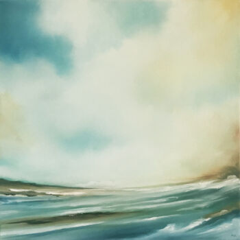 Painting titled "The Winds Will Carr…" by Mullo, Original Artwork, Oil Mounted on Wood Stretcher frame