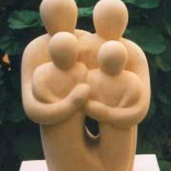 Sculpture titled "Unitas" by Joe Xuereb, Original Artwork, Stone