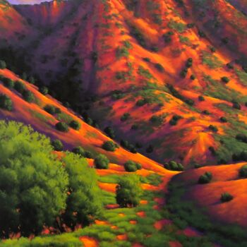 Painting titled "Foothills Portrait" by Joe A. Oakes, Original Artwork, Acrylic