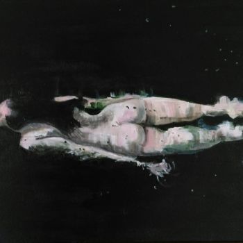 Peinture intitulée "Sur l'eau" par Joël Courbard, Œuvre d'art originale, Acrylique