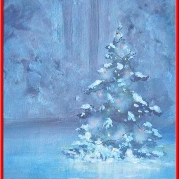 Malarstwo zatytułowany „Christmas Tree” autorstwa Joe La Bianca, Oryginalna praca