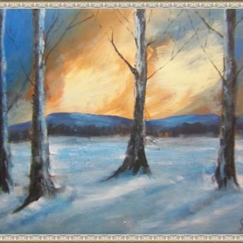 Malarstwo zatytułowany „winter-trees-005.jpg” autorstwa Joe La Bianca, Oryginalna praca