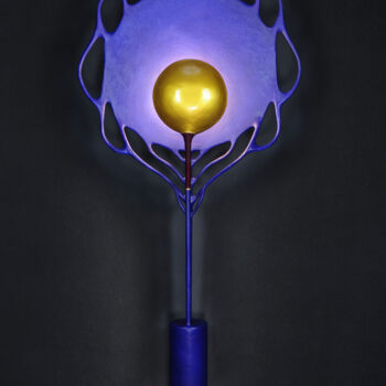 Художественная композиция под названием "Bleu Rococo" - Joël Bartz, Подлинное произведение искусства, Светильник