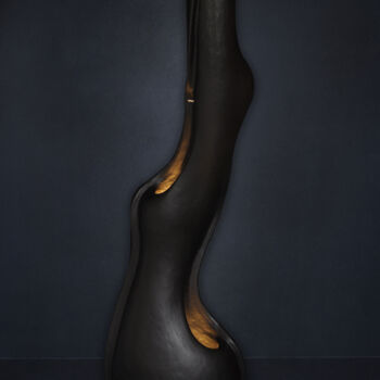 「Stalagmite noire」というタイトルのデザイン Joël Bartzによって, オリジナルのアートワーク, ランプ