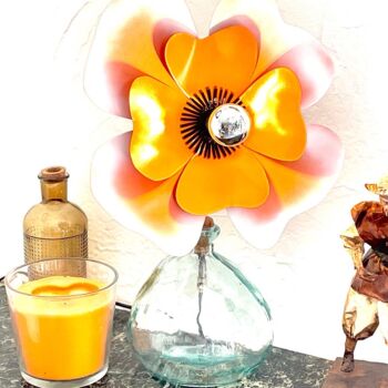 제목이 "Lampe fleur le pavo…"인 디자인 Joel Carpentier (Ambiance d'Antan)로, 원작, 조명기구
