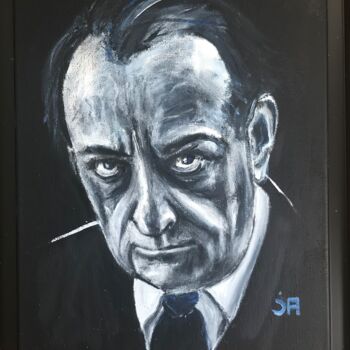Painting titled "Malraux" by Joele Ardans, Original Artwork, Acrylic