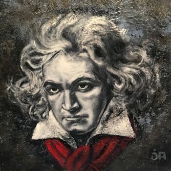 Schilderij getiteld "Beethoven" door Joele Ardans, Origineel Kunstwerk, Acryl