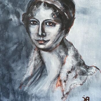 Painting titled "Madame de Berny" by Joele Ardans, Original Artwork, Acrylic