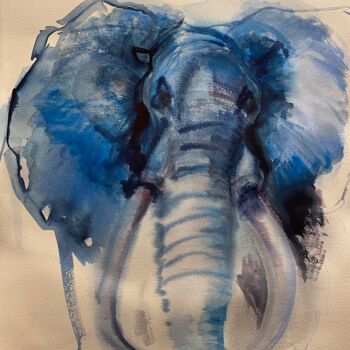绘画 标题为“Elephantasme” 由Joele Ardans, 原创艺术品, 水彩