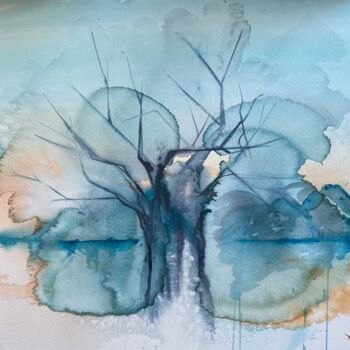 绘画 标题为“Baobab in dream” 由Joele Ardans, 原创艺术品, 水彩
