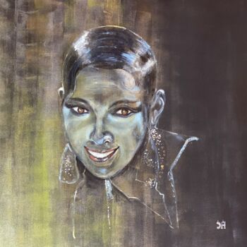 Pintura titulada "Joséphine Baker" por Joele Ardans, Obra de arte original, Acrílico