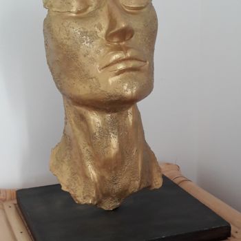 Sculpture titled "Hathor" by Joëlle Boutherin, Original Artwork, Ceramics