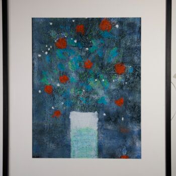 Painting titled "Le bouquet" by Joëlle Dubois, Original Artwork, Acrylic