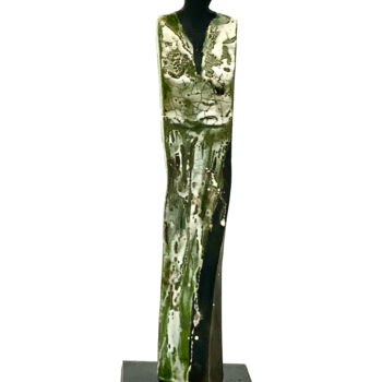 Sculpture titled "GR-SIL2" by Joelle Laboue, Original Artwork, Terra cotta