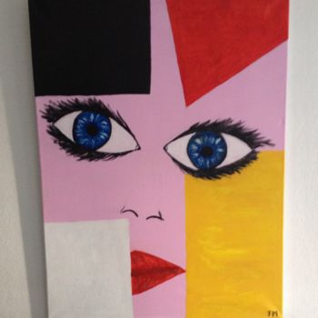 Painting titled "New girl" by Jm, Original Artwork, Acrylic