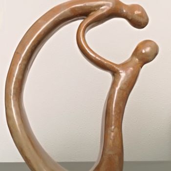 Sculpture titled "couple 3" by Joëlle Thanel, Original Artwork, Ceramics