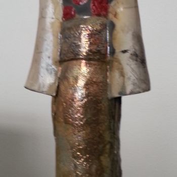 Sculpture titled "Geisha" by Joëlle Thanel, Original Artwork, Ceramics