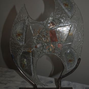 Sculpture titled ""flamme"" by Joëlle Thanel, Original Artwork, Glass