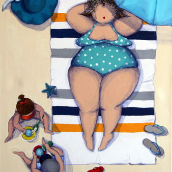 Peinture intitulée "un-jour-d-ete-joell…" par Joëlle Bonnet, Œuvre d'art originale, Acrylique
