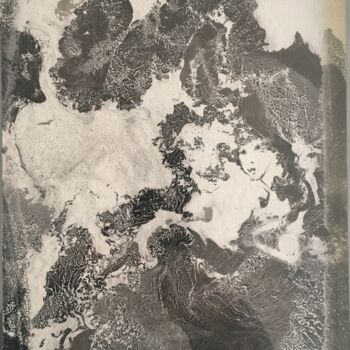 Pintura titulada "Suminagashi 3" por Joëlle Possémé, Obra de arte original, Tinta
