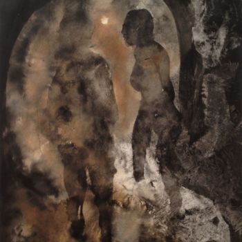 Peinture intitulée "encres sur-papier" par Joëlle Possémé, Œuvre d'art originale, Encre